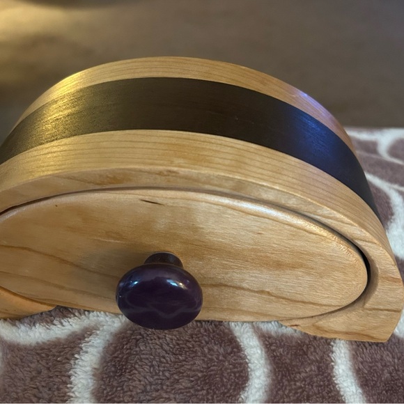 Handcrafted Wooden Bandsaw Box Jewelry Organizer